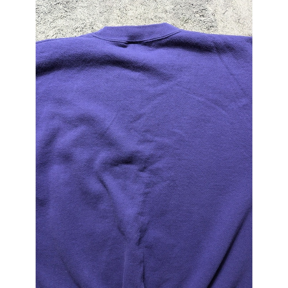 Vintage Disney Designs Long Sleeve Sweater Shirt Women Sz XL Purple Made In USA - Picture 10 of 11